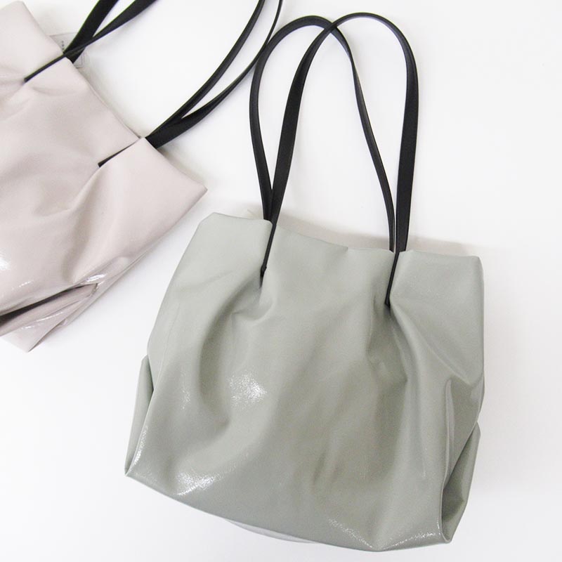 MID GIRL APPLIY ソフトエナメルショルダートート mint/6925451　